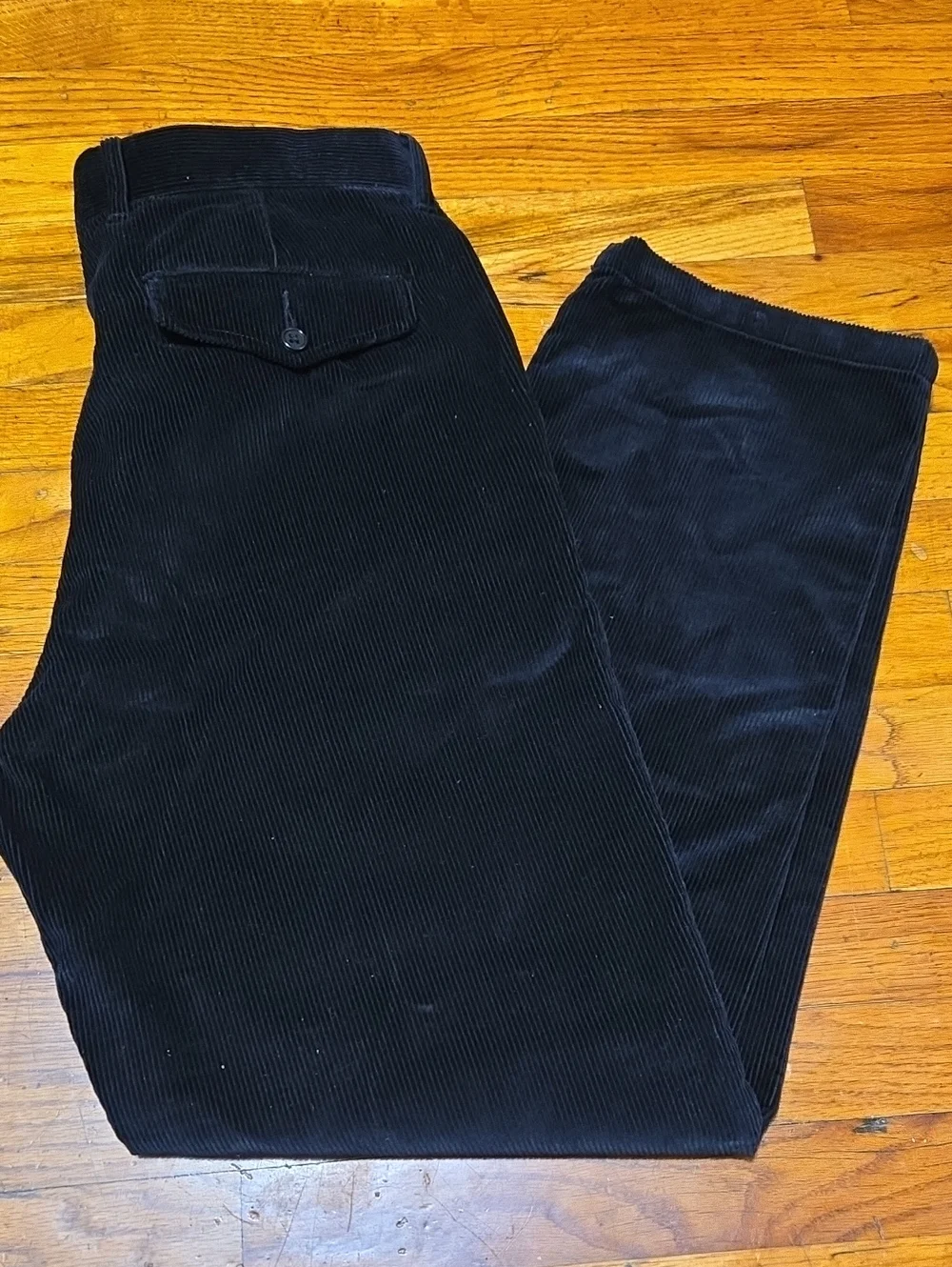J Crew Oarsman Classic-fit 10-wale corduroy trouser Black 33x32 (31)- NWT